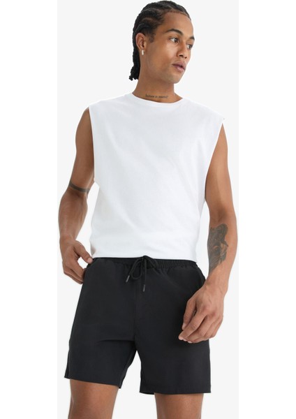 Fit Sporcu Baskılı Esnek Dokulu Kısa Boy Deniz Şortu B5952AX25HS modelleri