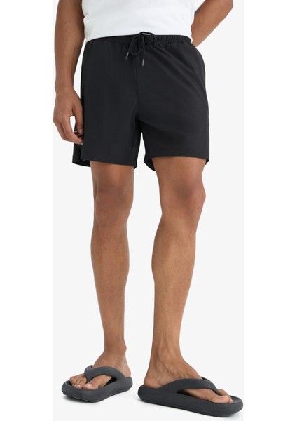 Fit Sporcu Baskılı Esnek Dokulu Kısa Boy Deniz Şortu B5952AX25HS fırsatları