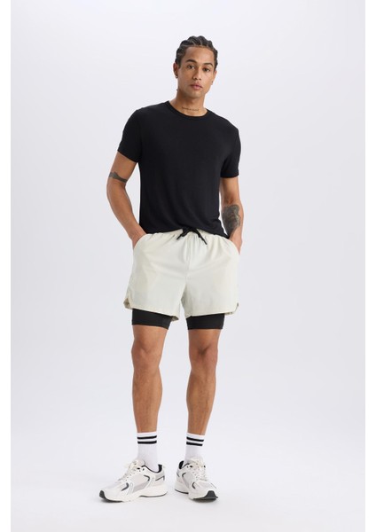 Fit Slim Fit Dar Kesim Sporcu Taytlı Şort E2759AX25SM fırsatları