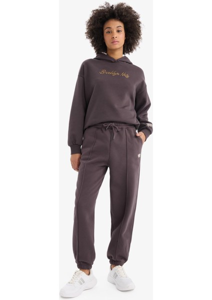 Fit NBA Brooklyn Nets Oversize Geniş Kalıp Çift Cepli Jogger Paça Standart Boy Kalın Sporcu Eşofman Altı D6154AX25SP fiyatları