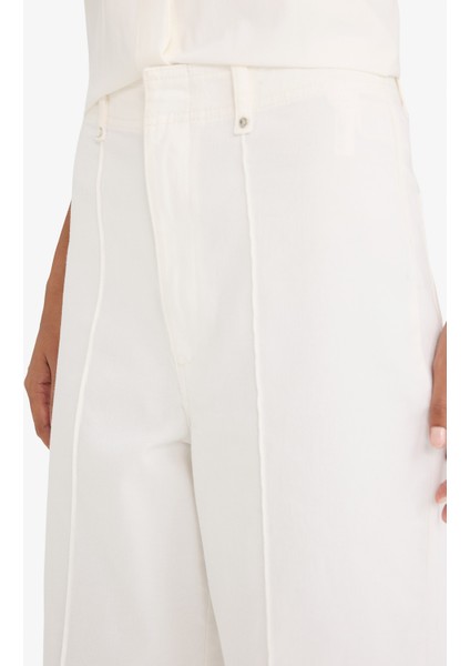 Wide Leg Cepli Yüksek Bel Gabardin Pantolon F1649AX25AU