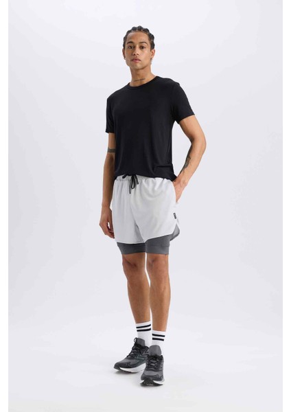 Fit Slim Fit Dar Kesim Sporcu Taytlı Şort E2760AX25SM modelleri