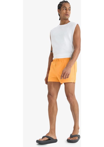 Fit Andy Baskılı Esnek Dokulu Kısa Boy Sporcu Deniz Şortu B5987AX25HS fiyatları