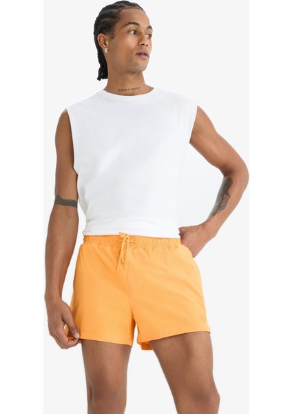 Fit Andy Baskılı Esnek Dokulu Kısa Boy Sporcu Deniz Şortu B5987AX25HS fırsatları