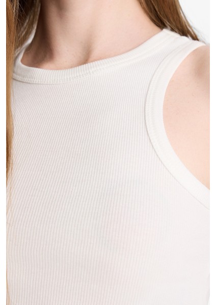 Afra x DeFacto Fitted Halter Yaka Fitilli Kaşkorse Atlet U0357AZ25SM indirimleri
