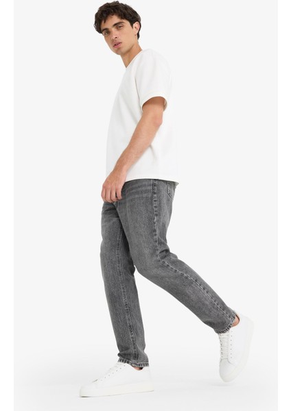 %100 Pamuk 90's Slim Fit Dar Kalıp Yüksek Bel Dar Paça Jean Pantolon F2981AX25AU fiyatları