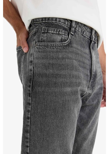 %100 Pamuk 90's Slim Fit Dar Kalıp Yüksek Bel Dar Paça Jean Pantolon F2981AX25AU indirimleri