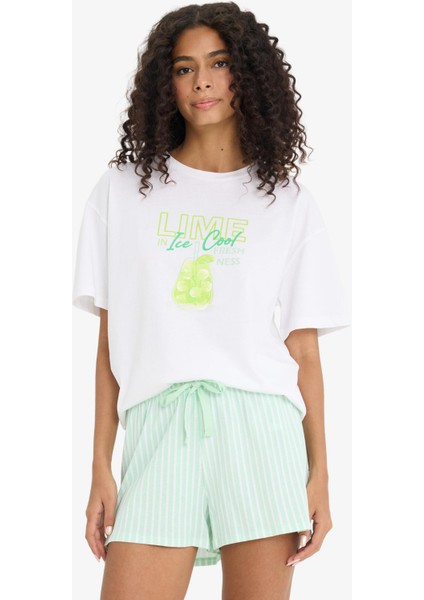 Regular Fit Şort Pijama Altı-Fall in Love F3141AX25SM modelleri