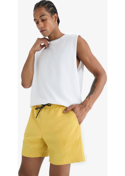 Fit Baskılı Esnek Dokulu Kısa Boy Sporcu Deniz Şortu C5138AX25HS fırsatları