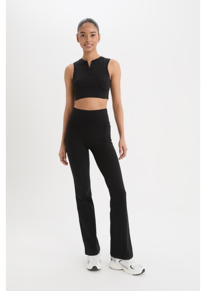 Fit Flare Fit İspanyol Paça Beli Saran Pamuklu Sporcu Eşofman Altı C5275AX25SP