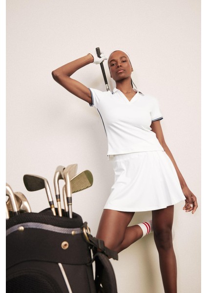 Fit Standart Fit Pileli İçi Taytlı Mini Tenis Eteği D9317AX25SP fiyatları