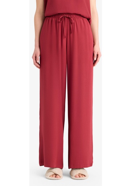 Regular Fit Beli Lastikli Bağcıklı Plaj Pantolonu-Fall in Love D9763AX25SM fırsatları