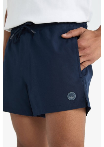 Fit Andy Baskılı Esnek Dokulu Kısa Boy Sporcu Deniz Şortu fırsatları