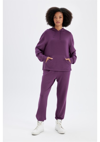 Fit Sporcu Jogger Eşofman Altı Standart Fit Modal Çift Cepli Basic Düz B1794AX24AU fırsatları