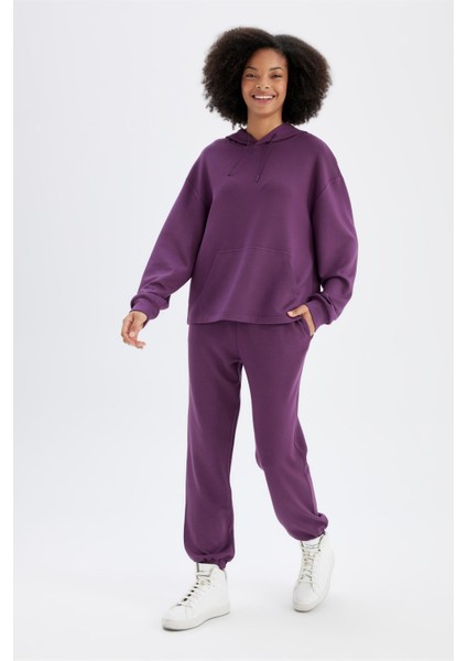 Fit Sporcu Jogger Eşofman Altı Standart Fit Modal Çift Cepli Basic Düz B1794AX24AU indirimleri