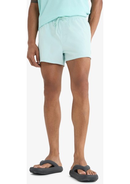 Fit Andy Baskılı Esnek Dokulu Kısa Boy Sporcu Deniz Şortu fırsatları