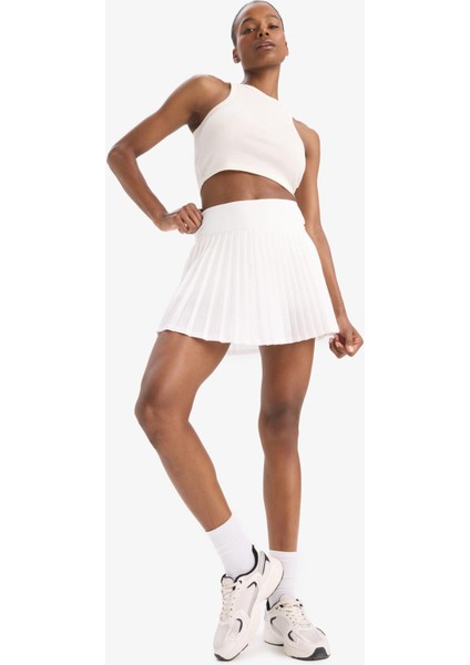 Fit Standart Fit İçi Taytlı Pileli Dokuma Etek E3361AX25SM fiyatları