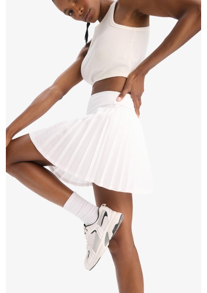 Fit Standart Fit İçi Taytlı Pileli Dokuma Etek E3361AX25SM