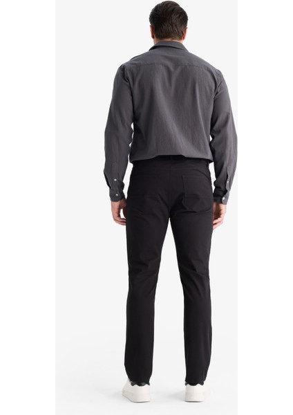 Slim Fit Dar Kesim Dar Paça Cepli Pantolon B2089AX25AU