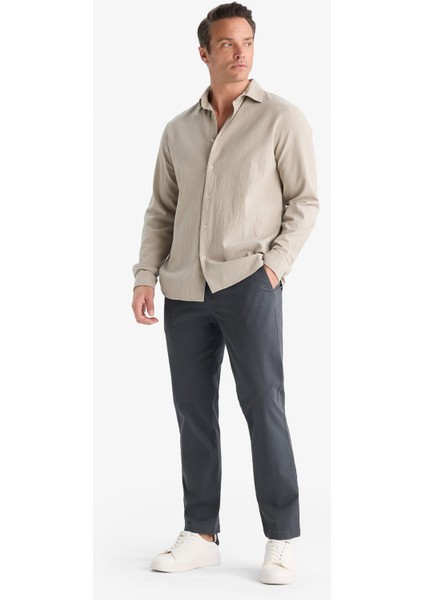 Regular Fit Normal Kesim Cepli Düz Paça Chino Pantolon D7349AX25AU fiyatları