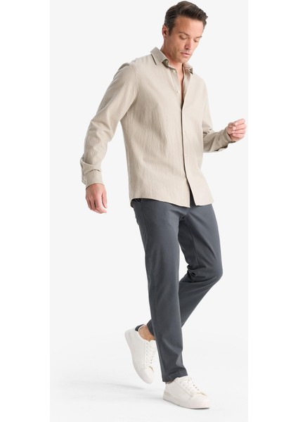 Regular Fit Normal Kesim Cepli Düz Paça Chino Pantolon D7349AX25AU fırsatları