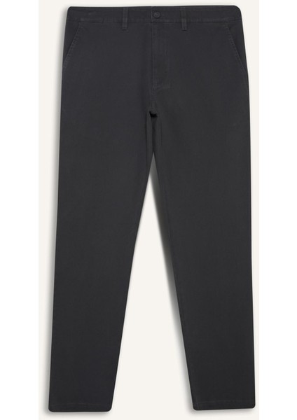 Regular Fit Normal Kesim Cepli Düz Paça Chino Pantolon D7349AX25AU