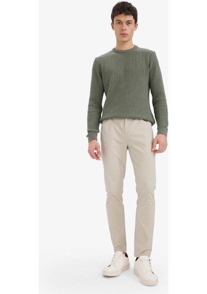 Slim Fit Dar Kesim Dar Paça Cepli Pantolon fiyatları