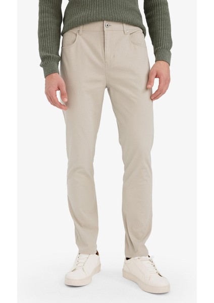 Slim Fit Dar Kesim Dar Paça Cepli Pantolon fırsatları