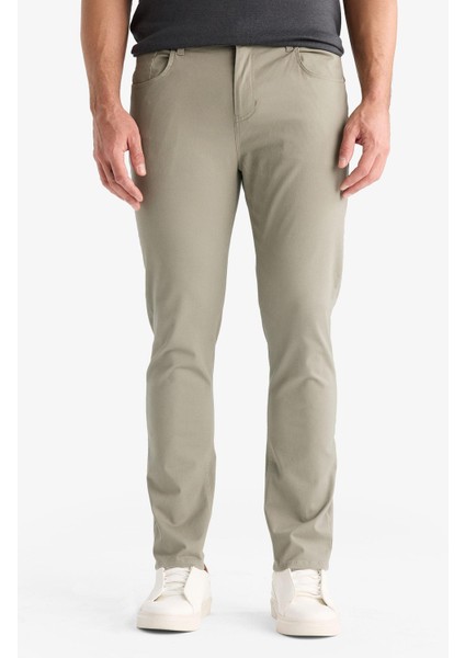 Slim Fit Dar Kesim Dar Paça Cepli Pantolon B2089AX25AU indirimleri