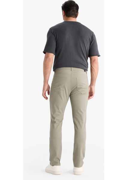 Slim Fit Dar Kesim Dar Paça Cepli Pantolon B2089AX25AU