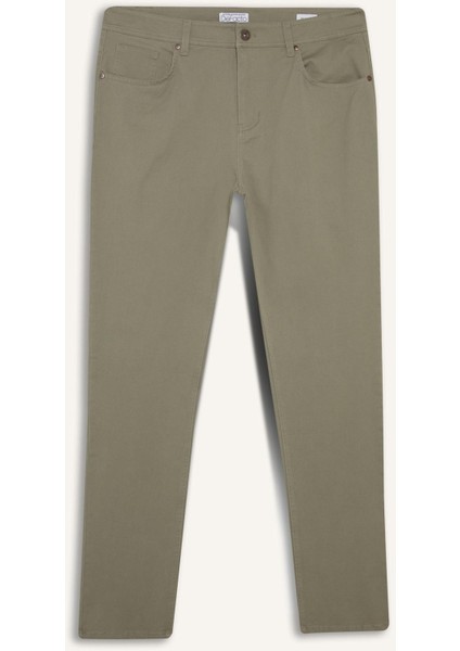 Slim Fit Dar Kesim Dar Paça Cepli Pantolon B2089AX25AU