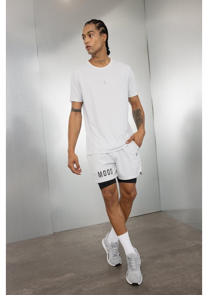 Fit Slim Fit Dar Kesim Fermuarlı Telefon Cepli Sporcu Taytlı Şort Z2147AZ24AU