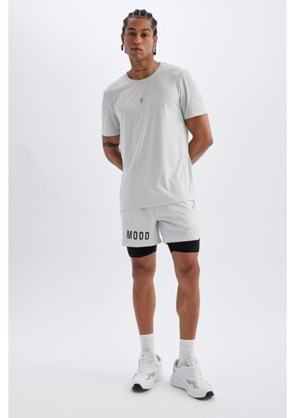 Fit Slim Fit Dar Kesim Fermuarlı Telefon Cepli Sporcu Taytlı Şort Z2147AZ24AU fırsatları