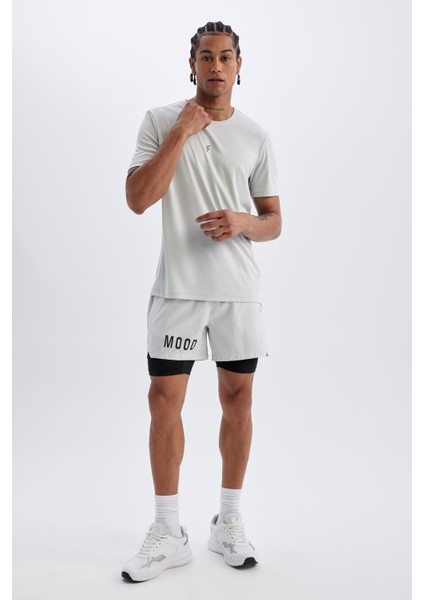 Fit Slim Fit Dar Kesim Fermuarlı Telefon Cepli Sporcu Taytlı Şort Z2147AZ24AU indirimleri