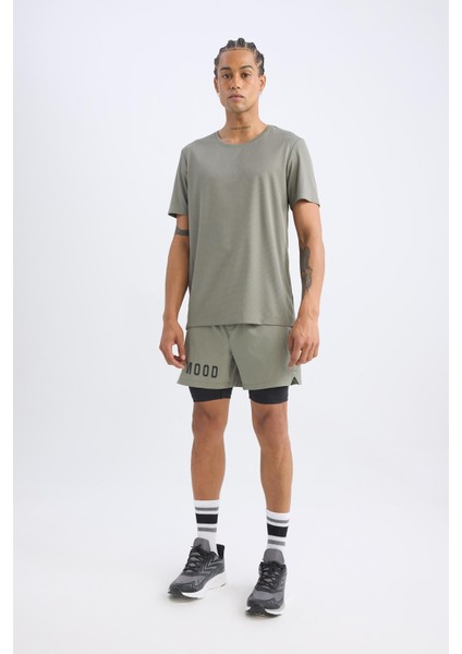 Fit Slim Fit Dar Kesim Fermuarlı Telefon Cepli Sporcu Taytlı Şort Z2147AZ25SP fiyatları