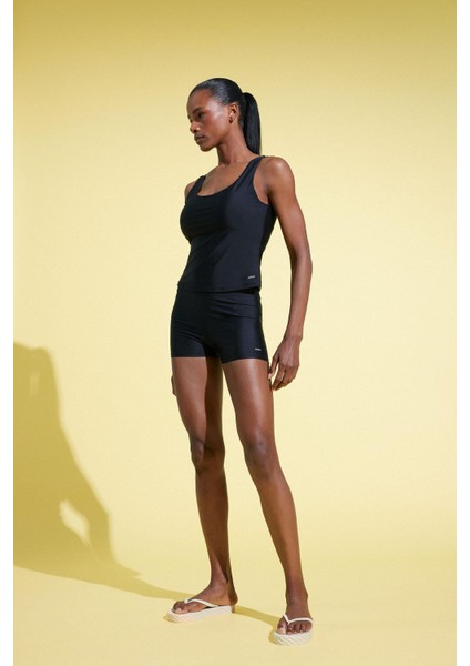 Fit Slim Fit Dar Kesim Sporcu Deniz Şortu B6397AX25HS