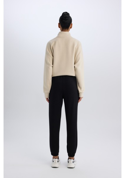 Fit Standart Fit Uzun İnce Jogger Eşofman Altı Cepli Beli Paçası Lastikli E3546AX24WN