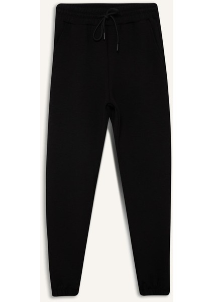Fit Standart Fit Uzun İnce Jogger Eşofman Altı Cepli Beli Paçası Lastikli E3546AX24WN