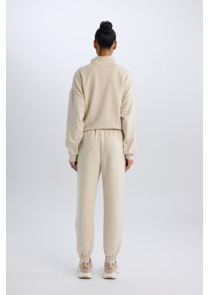 Fit Standart Fit Uzun İnce Jogger Eşofman Altı Cepli Beli Paçası Lastikli E3546AX24WN