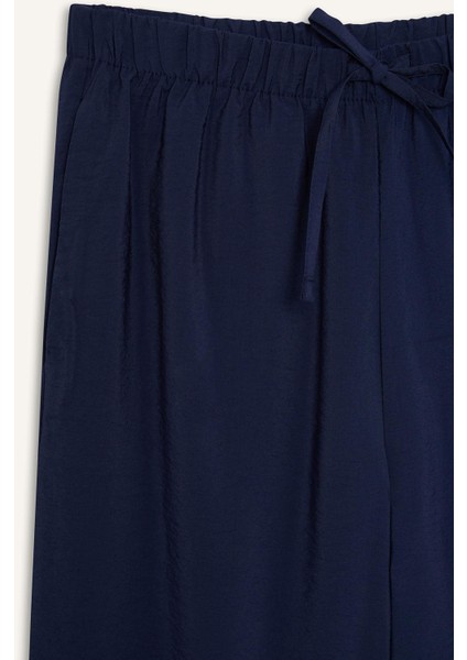 Regular Fit Beli Lastikli Plaj Pantolonu-Fall in Love E1172AX25SM