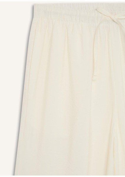 Regular Fit Beli Lastikli Plaj Pantolonu-Fall in Love