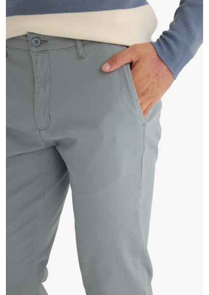 Regular Fit Normal Kesim Cepli Düz Paça Chino Pantolon D7349AX25AU indirimleri