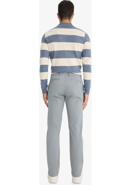 Regular Fit Normal Kesim Cepli Düz Paça Chino Pantolon D7349AX25AU