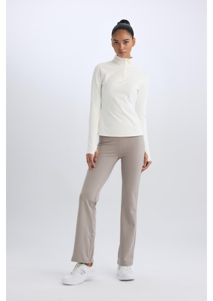 Fit Flare Fit Sporcu İnce Eşofman Altı İspanyol Paça Standart Boy Basic Düz B3988AX24AU modelleri