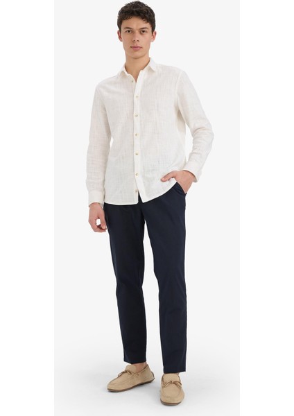 %100 Pamuk Jogger Fit Beli Bağcıklı Lastikli Dar Paça Cepli Pantolon Z6475AZ25AU fırsatları