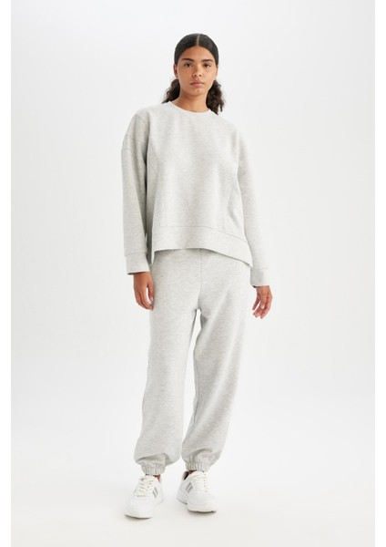 Fit Oversize Geniş Kalıp İnce Sporcu Eşofman Altı Çift Cepli Jogger Paça Standart Boy Skuba Dalgıç Kumaş Z6694AZ24AU modelleri