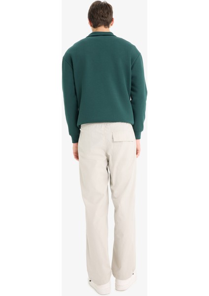 %100 Pamuk Wide Leg Paraşüt Pantolon E8729AX25AU