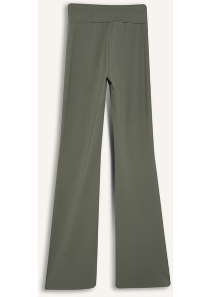 Fit Flare Fit Sporcu İnce Eşofman Altı İspanyol Paça Standart Boy Basic Düz B3988AX25SP