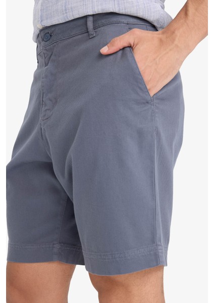 Regular Fit Dokulu Bermuda Şort E2234AX25SM indirimleri