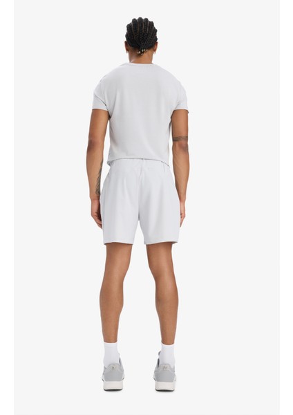 Fit Hızlı Kuruyan Esnek Kumaş Standart Fit Sporcu Kısa Paça Şort E2438AX25SM